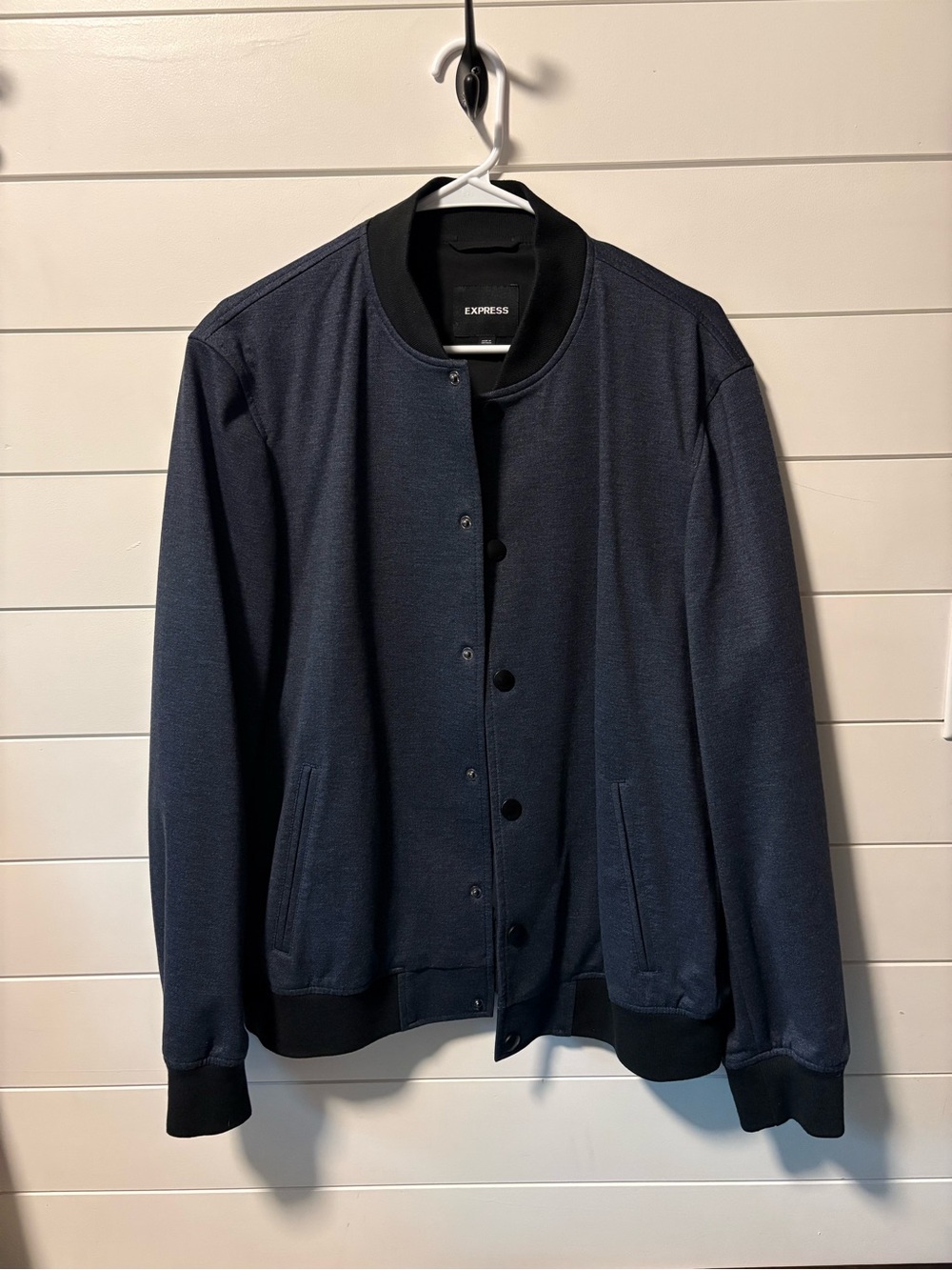 Express Men's Dark Navy Bomber Jacket